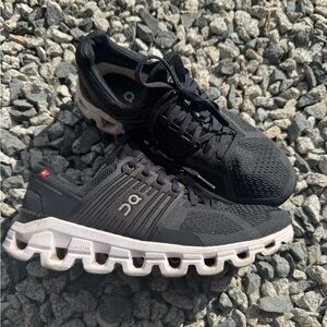 On Running Black and White Sneakers